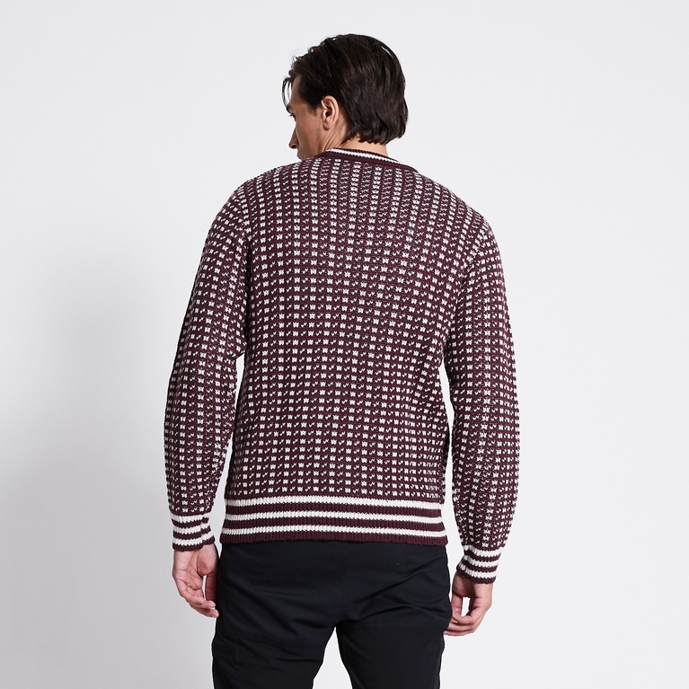 Uldtrøje "Trysil Wool Sweater" Aubergine